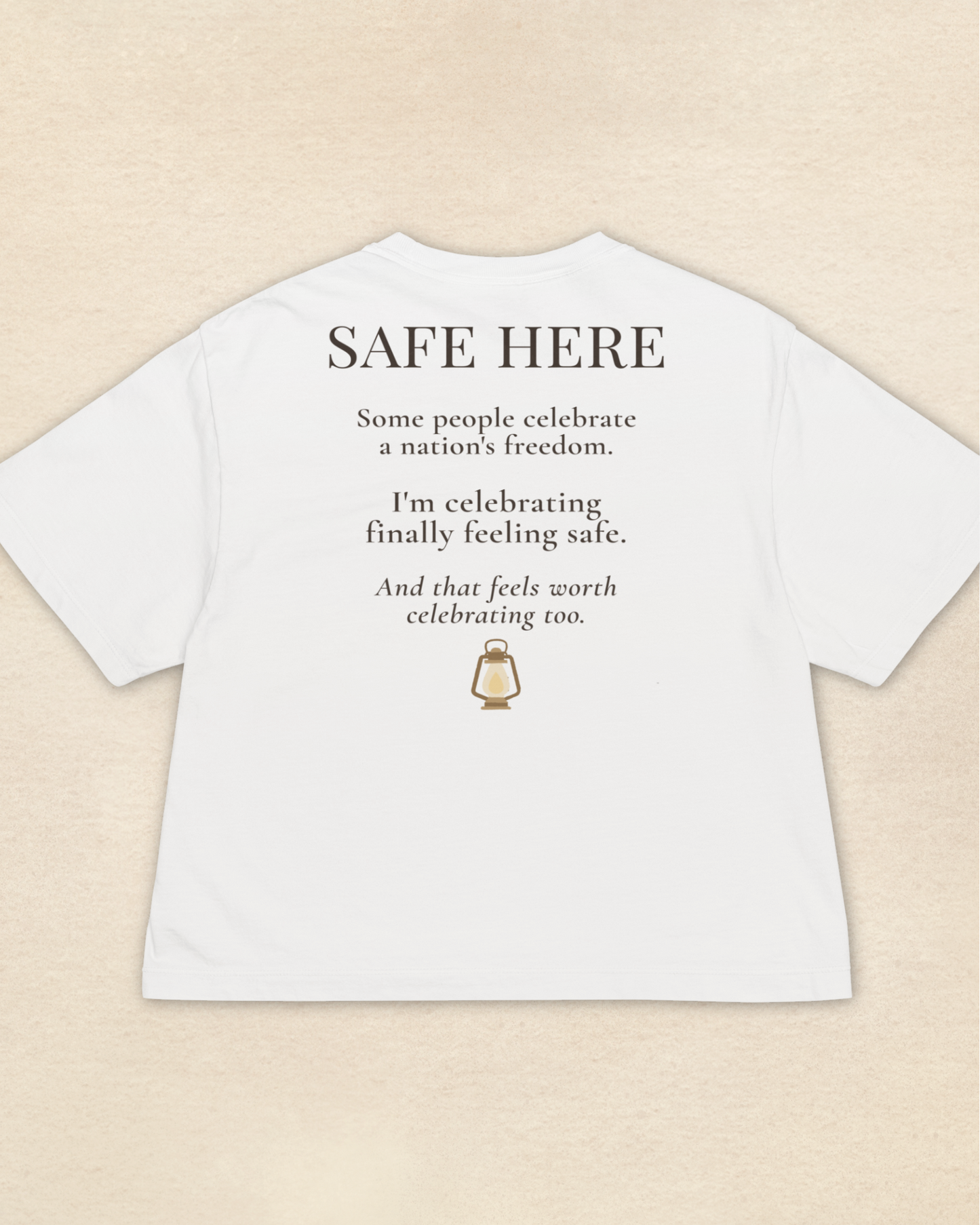 Safe Here T-Shirt | Comfort & Healing Graphic Tee
