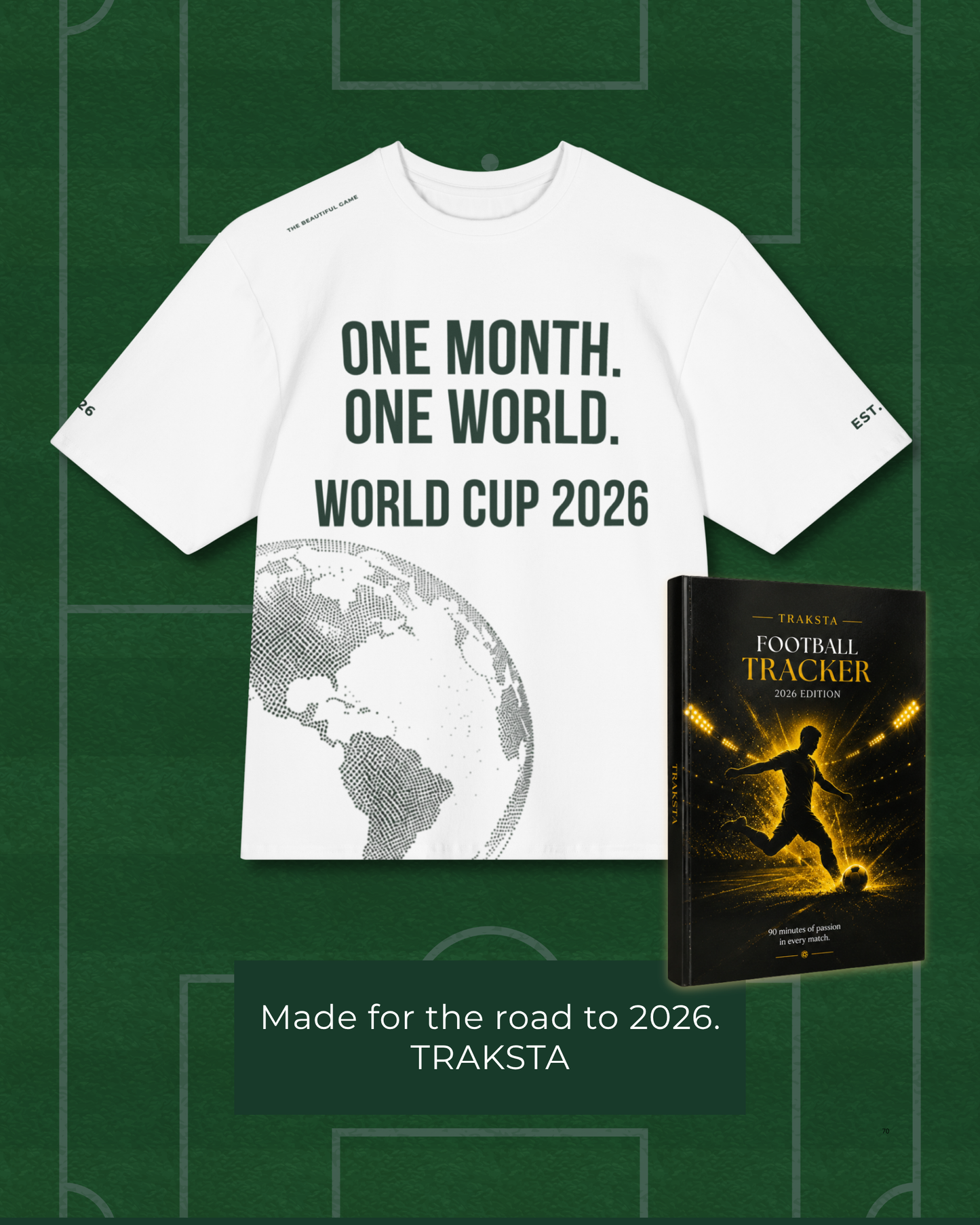 One Month. One World. World Cup 2026 Oversized T-Shirt | Premium Football Fan Tee