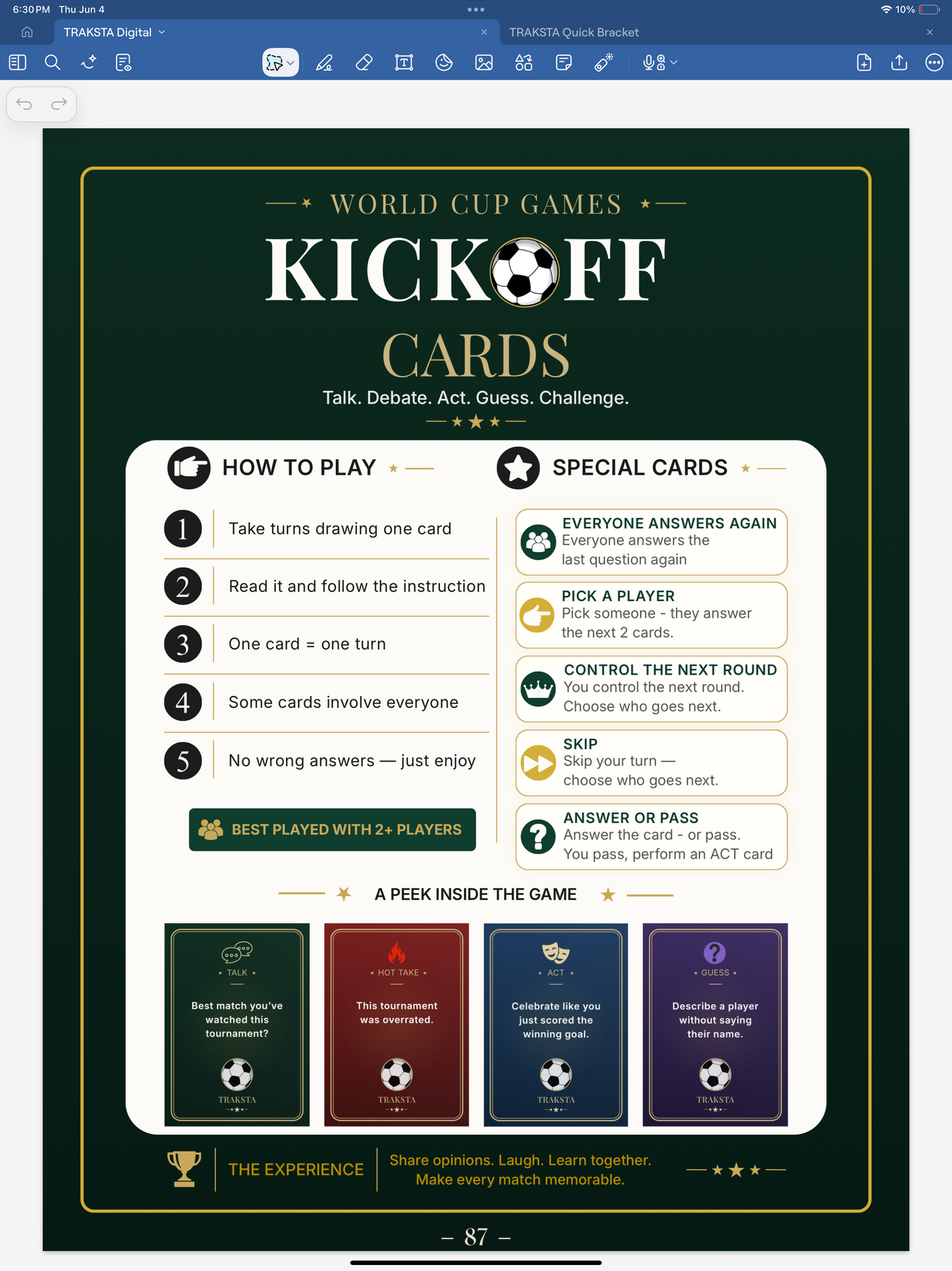 TRAKSTA World Cup 2026 Digital Edition