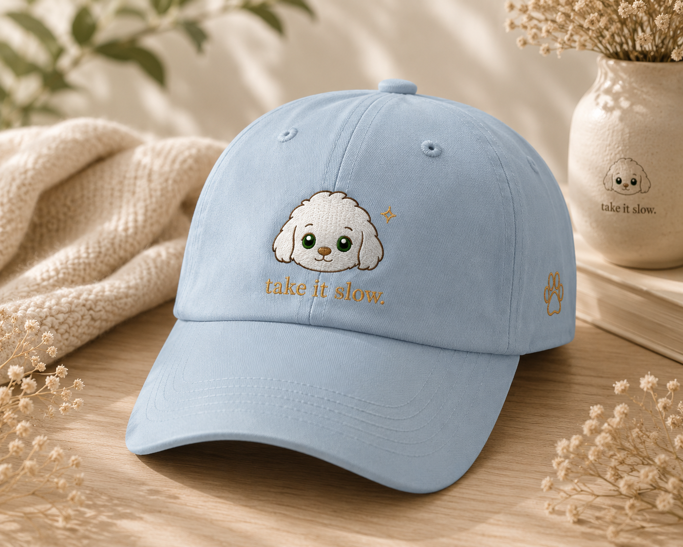 Kono Take It Slow Dad Hat – Embroidered Relaxed Everyday Cap