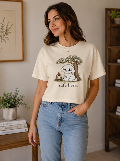 Safe Here T-Shirt | Comfort & Healing Graphic Tee