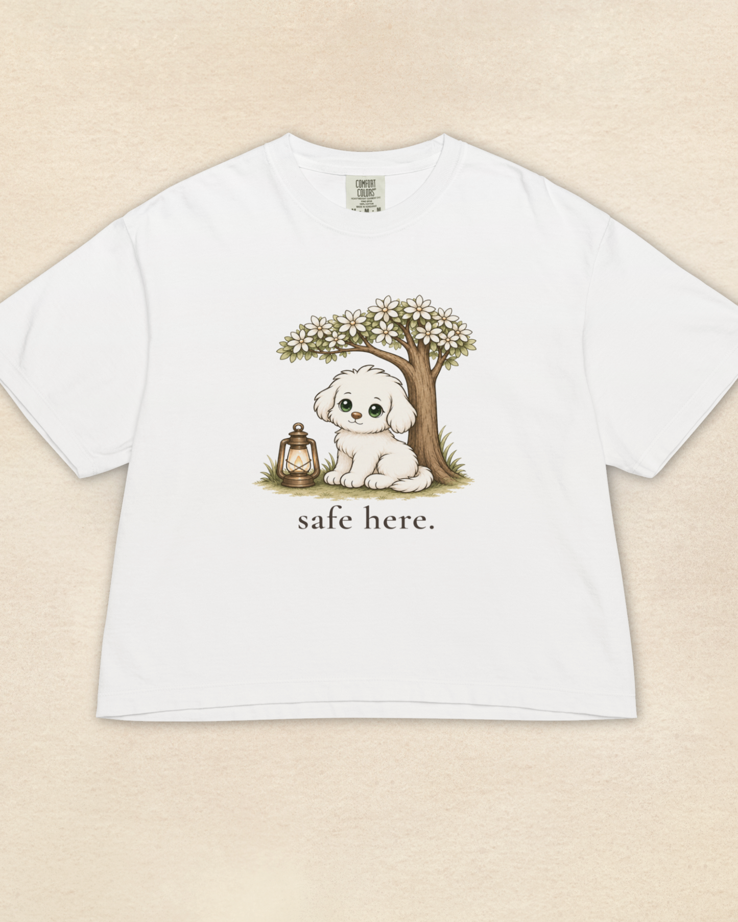 Safe Here T-Shirt | Comfort & Healing Graphic Tee