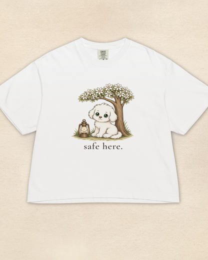 Safe Here T-Shirt | Comfort & Healing Graphic Tee