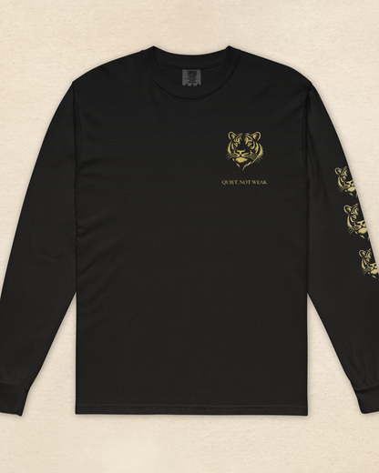 Quiet, Not Weak Tiger Long Sleeve Shirt