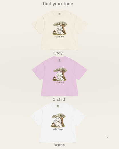 Safe Here T-Shirt | Comfort & Healing Graphic Tee